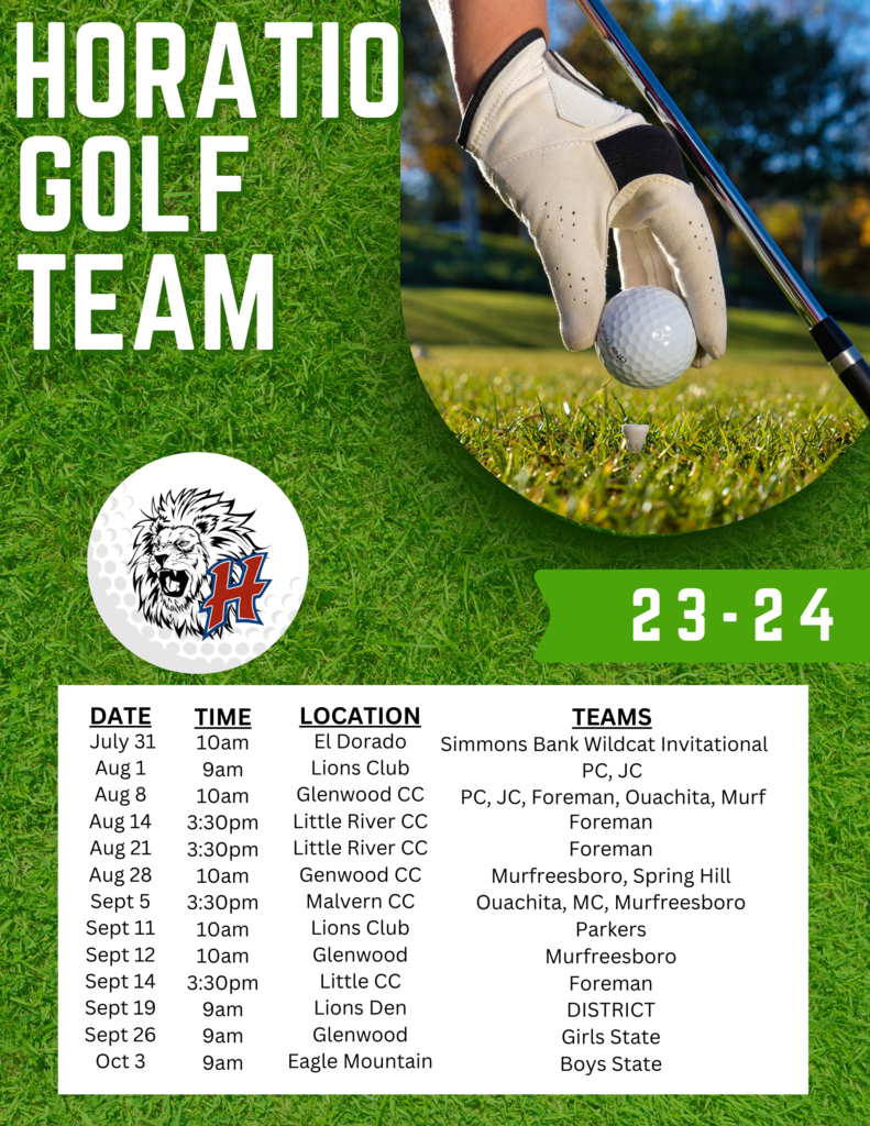 23-24 Golf Schedule